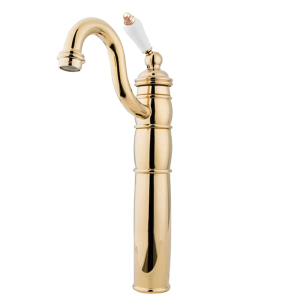 Vessel Sink Faucet, Polished Brass